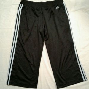 Black adidas long shorts